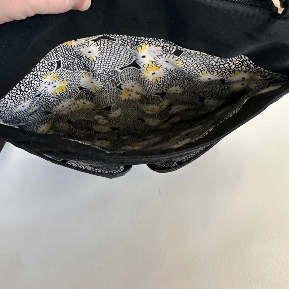 Vera Bradley Black Quilted Crossbody Convertible Shoulder Bag